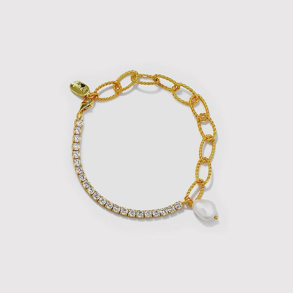 charm bracelets 925 silver zircon bracelet, Golden;silver 
charm bracelets 925 silver zircon bracelet, Golden;silver