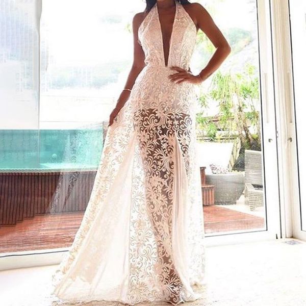 casual dresses white halter lace maxi dress women sleeveless deep v-neck transparent high waist party 2021 elegant backless clothes, Black;gray
casual dresses white halter lace maxi dress women sleeveless deep v-neck transparent high waist party 2021 elegant backless clothes, Black;gray