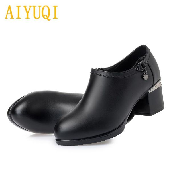 dress shoes aiyuqi women high heels 2021 spring genuine leather fashion trend brand lady, Black
dress shoes aiyuqi women high heels 2021 spring genuine leather fashion trend brand lady, Black