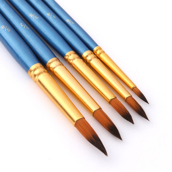 5pcs paint brushes set nylon painting brush short rod oil acrylic brush watercolor pen professional art supplies, Black;red
5pcs paint brushes set nylon painting brush short rod oil acrylic brush watercolor pen professional art supplies, Black;red