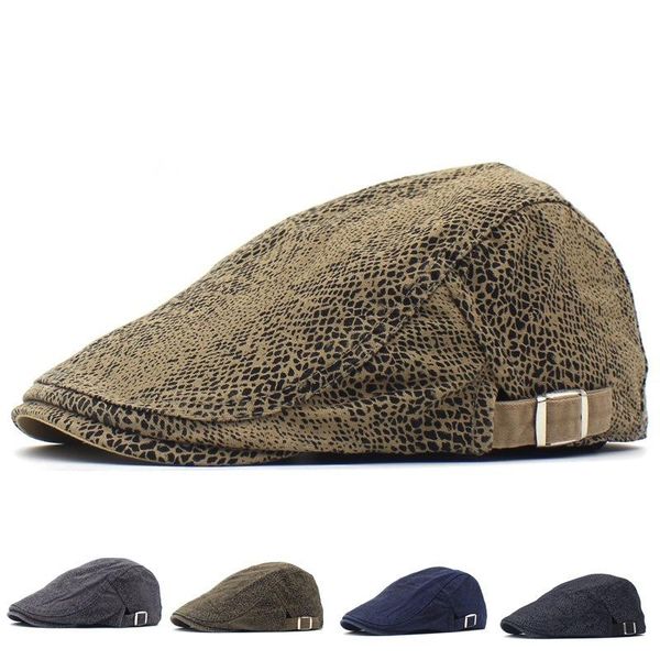 berets women's hat leopard print beret printed cap fashion all-match forward outdoor sunshade men hats, Blue;gray
berets women's hat leopard print beret printed cap fashion all-match forward outdoor sunshade men hats, Blue;gray