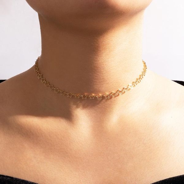 pendant necklaces gold color choker necklace for women 1 layers hollow stars chain & pendants velvet chokers fashion jewelry, Silver
pendant necklaces gold color choker necklace for women 1 layers hollow stars chain & pendants velvet chokers fashion jewelry, Silver