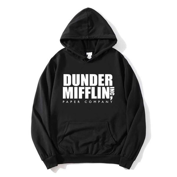 2021 new the office sweatshirt men/woemn fleece hoodies dunder mifflin paper inc hoodie crewneck moletom feminino hoody, Black
2021 new the office sweatshirt men/woemn fleece hoodies dunder mifflin paper inc hoodie crewneck moletom feminino hoody, Black
