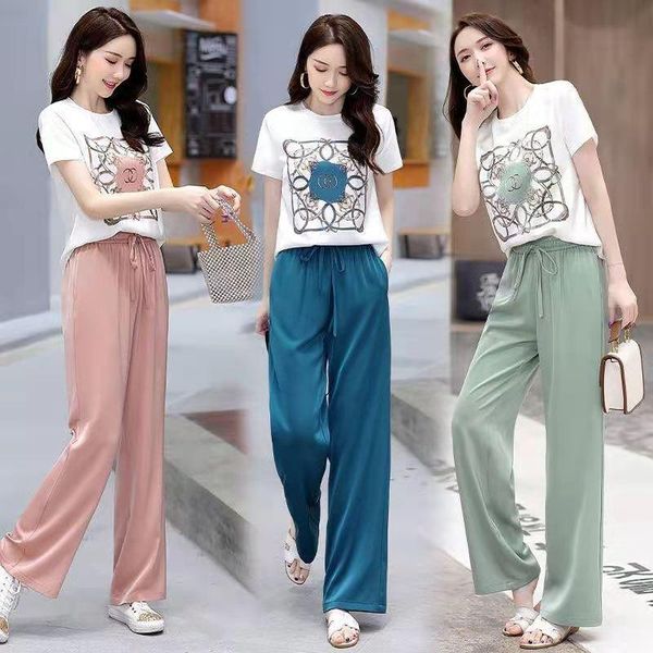 women's two piece pants summer pantsuit oversized t-shirt 2 set women korean fashion young roupas femininas com frete gratis, White
women's two piece pants summer pantsuit oversized t-shirt 2 set women korean fashion young roupas femininas com frete gratis, White