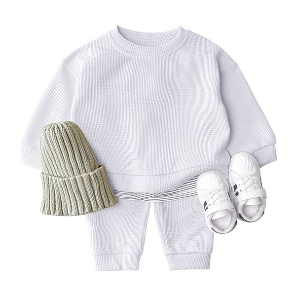 Baby Boy Clothing Suits Autumn Casual Baby Girls Clothes Sets Kids Sweatshirts+sports Pants Ribbed Tracksuits, White
Baby Boy Clothing Suits Autumn Casual Baby Girls Clothes Sets Kids Sweatshirts+sports Pants Ribbed Tracksuits, White