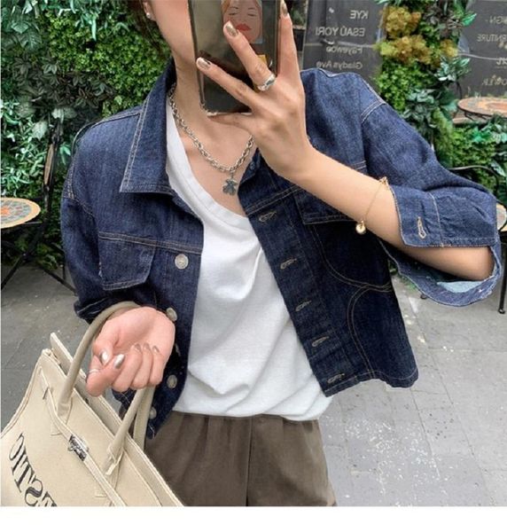 women's jackets women loose denim spring autumn retro safari style street female outerwear turn-down collar pockets trendy navy, Black;brown
women's jackets women loose denim spring autumn retro safari style street female outerwear turn-down collar pockets trendy navy, Black;brown