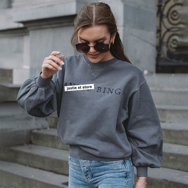 2021 new letter embroidery sweatshirt women autumn winter cotton lantern sleeve pullover hoodie vintage casual streetwear sweatshirts hcdw, Black
2021 new letter embroidery sweatshirt women autumn winter cotton lantern sleeve pullover hoodie vintage casual streetwear sweatshirts hcdw, Black