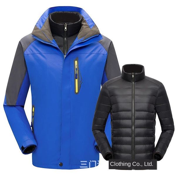 men's trench coats outdoor couple down feather liner winter jacket men women 3-in -1 two-piece mountaineering waterproof ski suit, Tan;black
men's trench coats outdoor couple down feather liner winter jacket men women 3-in -1 two-piece mountaineering waterproof ski suit, Tan;black