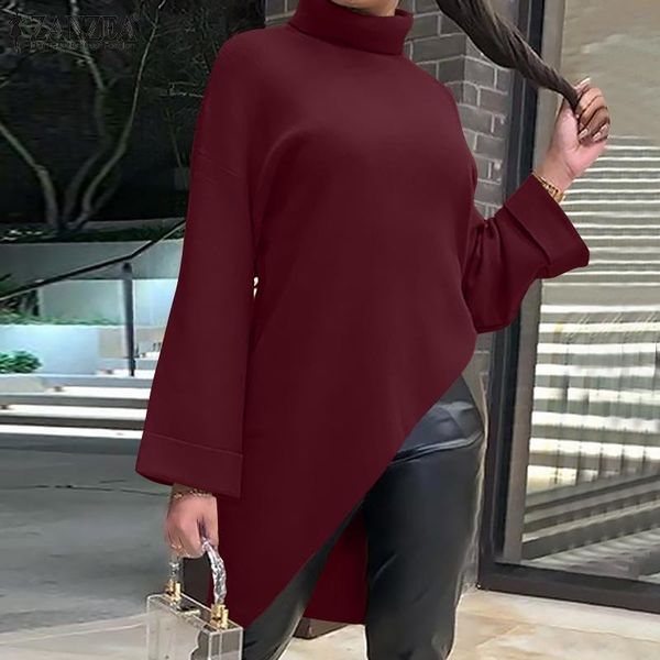 women's hoodies & sweatshirts fashion 2021 autumn turtleneck pullovers zanzea solid sweatshirt irregular hem casual oversized long, Black
women's hoodies & sweatshirts fashion 2021 autumn turtleneck pullovers zanzea solid sweatshirt irregular hem casual oversized long, Black