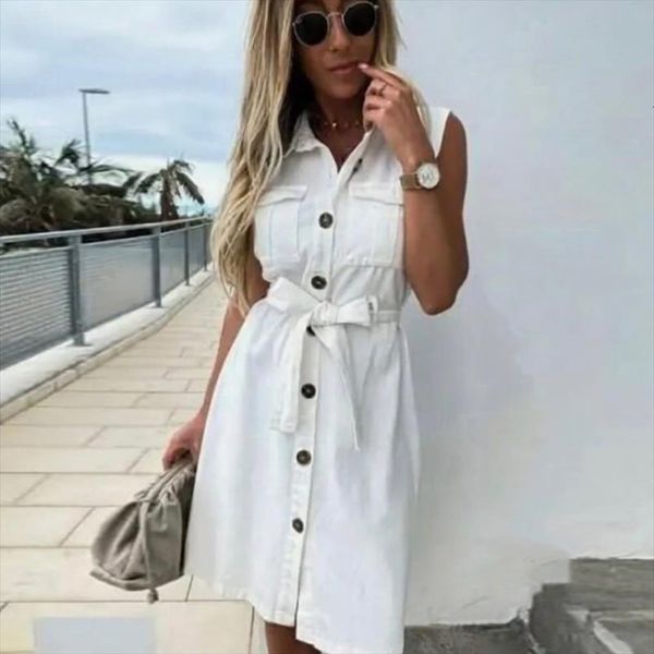 vintage front button sashes sheath womens dresses party sleeveless turn down collar casual mini summer fashion, Black;gray
vintage front button sashes sheath womens dresses party sleeveless turn down collar casual mini summer fashion, Black;gray