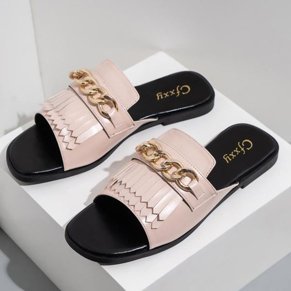 slippers women summer flip-flops flip flops for home chain flats rubber slides footwear, Black 
slippers women summer flip-flops flip flops for home chain flats rubber slides footwear, Black