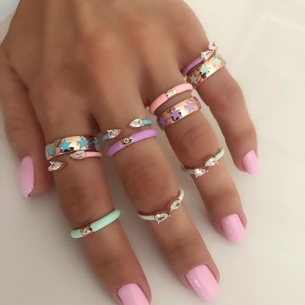 wedding rings 2021 summer pastel enamel colorful jewelry white tear drop cubic zirconia open adjusted finger ring for girl women, Slivery;golden
wedding rings 2021 summer pastel enamel colorful jewelry white tear drop cubic zirconia open adjusted finger ring for girl women, Slivery;golden