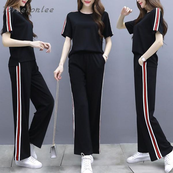 women's two piece pants 2021 summer sets women fashion sport casual suit solid o-neck striped elastic waist long tracksuit female, White
women's two piece pants 2021 summer sets women fashion sport casual suit solid o-neck striped elastic waist long tracksuit female, White