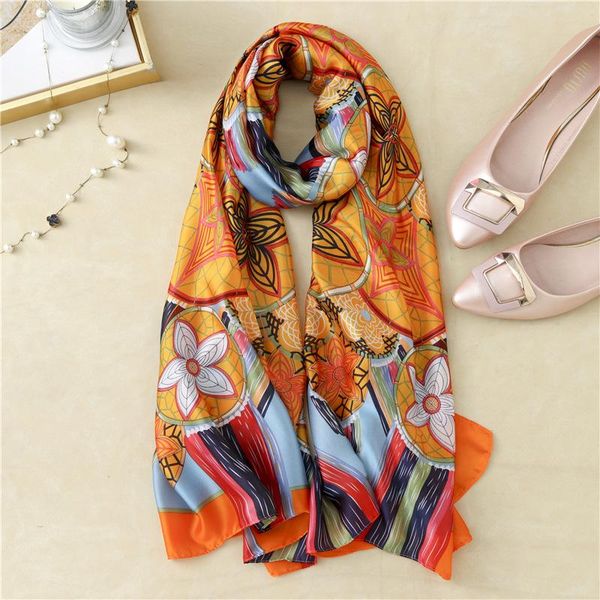 scarves 2021 designer scarf women 180*90 summer sunscreen silk foulard en soie all-match bandana shawl wholesale hijab, Blue;gray 
scarves 2021 designer scarf women 180*90 summer sunscreen silk foulard en soie all-match bandana shawl wholesale hijab, Blue;gray