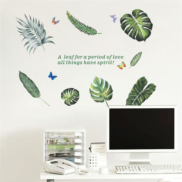 wall stickers tropical big tree leaves for living room bedroom decoration diy plant mural art pvc home decals posters
wall stickers tropical big tree leaves for living room bedroom decoration diy plant mural art pvc home decals posters
