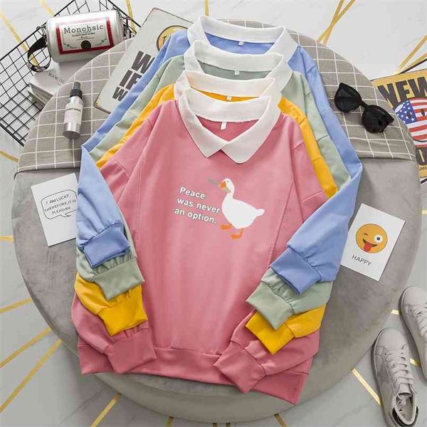 harajuku kawaii goose hoodie oversized girl sweatshirts loose turn-down collar swearshirt hoodies women aesthetic sweatsuit 210813, Black
harajuku kawaii goose hoodie oversized girl sweatshirts loose turn-down collar swearshirt hoodies women aesthetic sweatsuit 210813, Black
