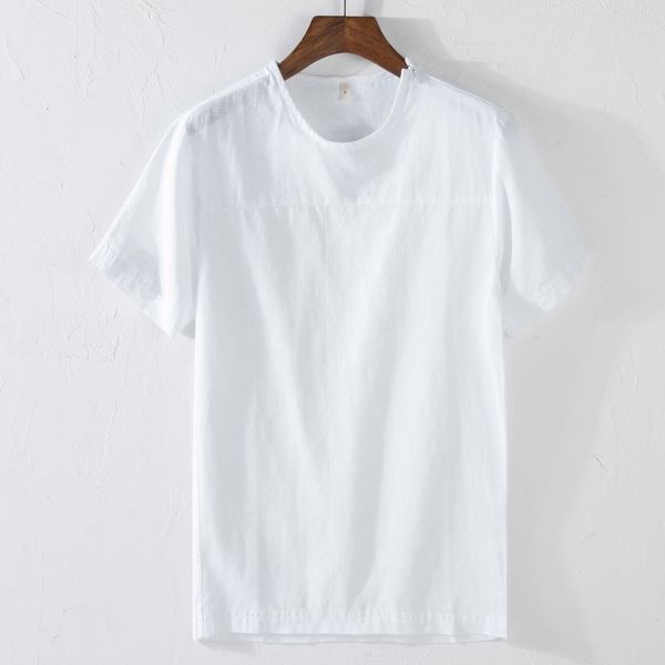 2021 new summer italy short-sleeved linen t-shirt round neck cotton trend solid t shirt men brand fashion white tshirt mens ua4t, White;black
2021 new summer italy short-sleeved linen t-shirt round neck cotton trend solid t shirt men brand fashion white tshirt mens ua4t, White;black