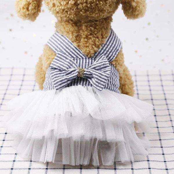 dog apparel striped princess dresses xxl female sling bow mesh cake skirt summer wedding puppy clothes supplies for small pet products
dog apparel striped princess dresses xxl female sling bow mesh cake skirt summer wedding puppy clothes supplies for small pet products