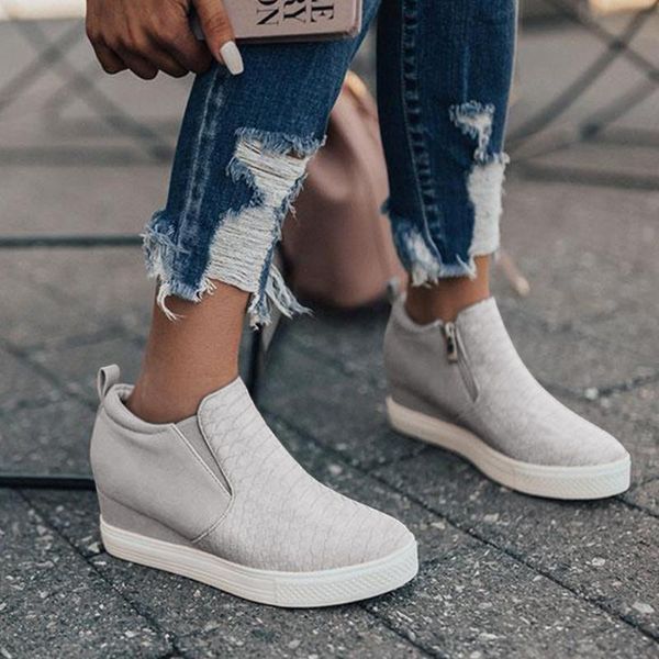 boots women leather ankle casual slip on high ladies flats vulcanize shoes fashion hidden wedges waterproof sneakers, Black
boots women leather ankle casual slip on high ladies flats vulcanize shoes fashion hidden wedges waterproof sneakers, Black