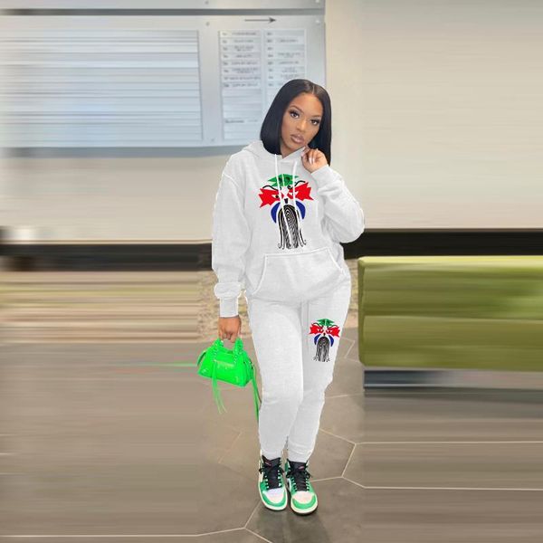 women's two piece pants black girl print women set tracksuit sweatshirt jogger sweatpant suit fitness outfit matching wholesale 2022, White
women's two piece pants black girl print women set tracksuit sweatshirt jogger sweatpant suit fitness outfit matching wholesale 2022, White