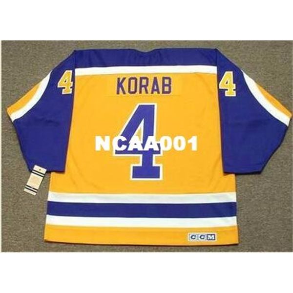 001 #4 jerry korab los angeles kings 1982 ccm vintage retro home hockey jersey or custom any name or number retro jersey, Black
001 #4 jerry korab los angeles kings 1982 ccm vintage retro home hockey jersey or custom any name or number retro jersey, Black