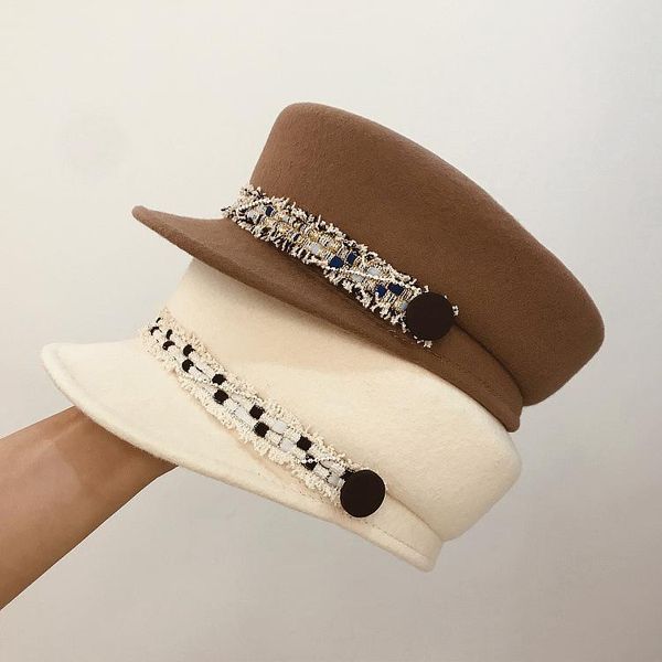 berets spring european retro elegant wild flat-fashion fedora hat woolen equestrian military felt sailor, Blue;gray
berets spring european retro elegant wild flat-fashion fedora hat woolen equestrian military felt sailor, Blue;gray