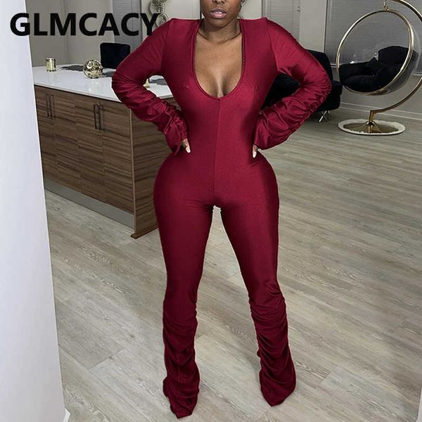 women long sleeve v neck slim jumpsuit ruched long pants overalls 210702, Black;white
women long sleeve v neck slim jumpsuit ruched long pants overalls 210702, Black;white