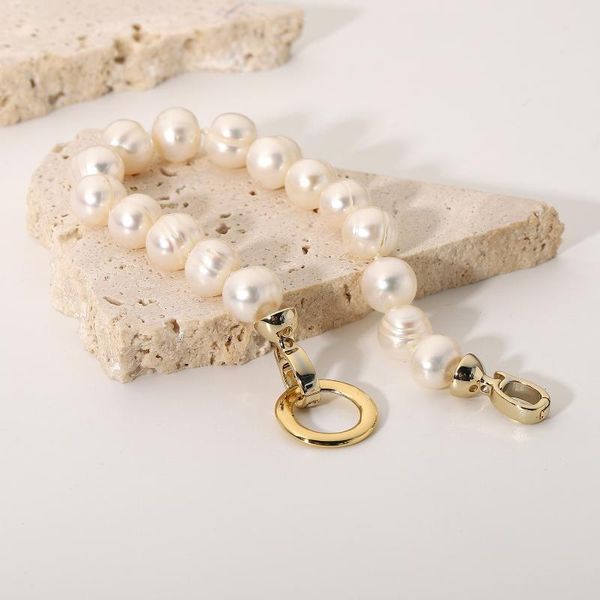 beaded, strands 14k gold-plated stainless steel natural freshwater pearl beaded round buckle bracelet women ladies jewelry, Black
beaded, strands 14k gold-plated stainless steel natural freshwater pearl beaded round buckle bracelet women ladies jewelry, Black