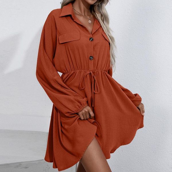 casual dresses 40# office lady lapel shirt dress women elegant bandage button commuting long sleeve solid color workwear pleated, Black;gray
casual dresses 40# office lady lapel shirt dress women elegant bandage button commuting long sleeve solid color workwear pleated, Black;gray