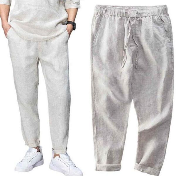 men's pants youth men linen solid color breathable drawstring simple casual straight trousers lace-up, Black
men's pants youth men linen solid color breathable drawstring simple casual straight trousers lace-up, Black