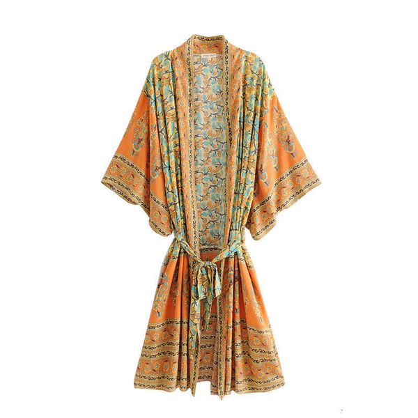 gypsy boho chic summer beach vintage floral print sashes long kimono women fashion cardigan loose blouses casual blusas mujer y19070101, White
gypsy boho chic summer beach vintage floral print sashes long kimono women fashion cardigan loose blouses casual blusas mujer y19070101, White