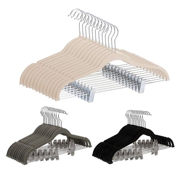 hangers & racks velvet - 20pcs closet organization with clips, non-slip texture ideal for skirts, pants, coats
hangers & racks velvet - 20pcs closet organization with clips, non-slip texture ideal for skirts, pants, coats