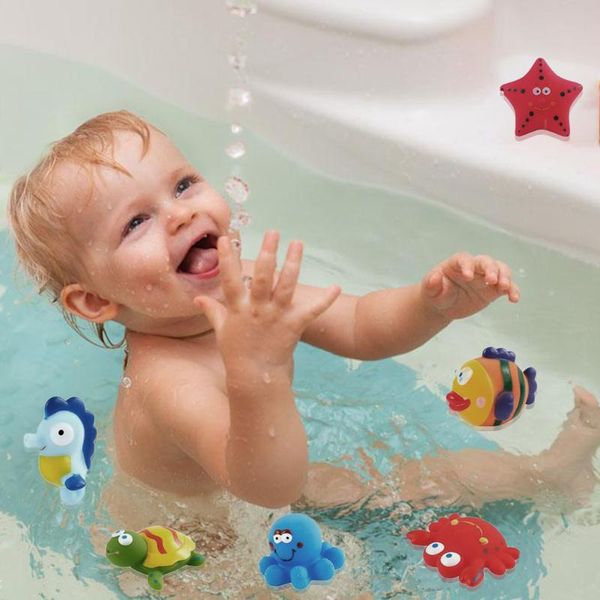 6pcs cute animal baby bath toys for children pvc float squeeze sound dabbling toys kids clown fish bathroom pinch toy
6pcs cute animal baby bath toys for children pvc float squeeze sound dabbling toys kids clown fish bathroom pinch toy