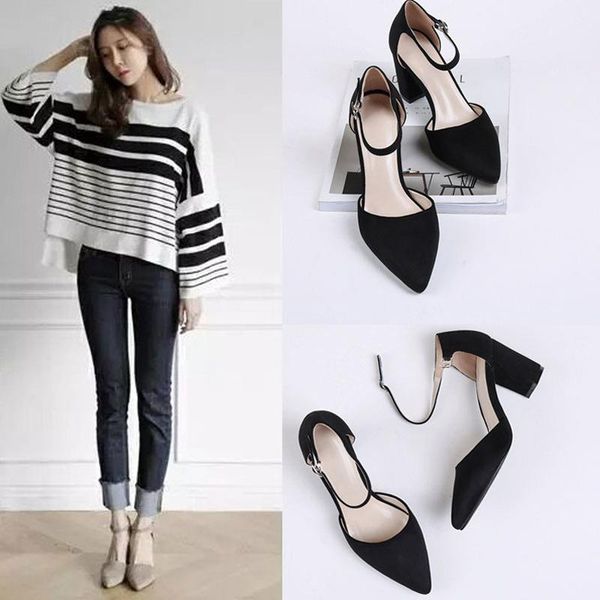 shallow mouth buckle 2021 sandals high heels black shoes for women med strap new high-heeled block pointed beige closed comfort
shallow mouth buckle 2021 sandals high heels black shoes for women med strap new high-heeled block pointed beige closed comfort