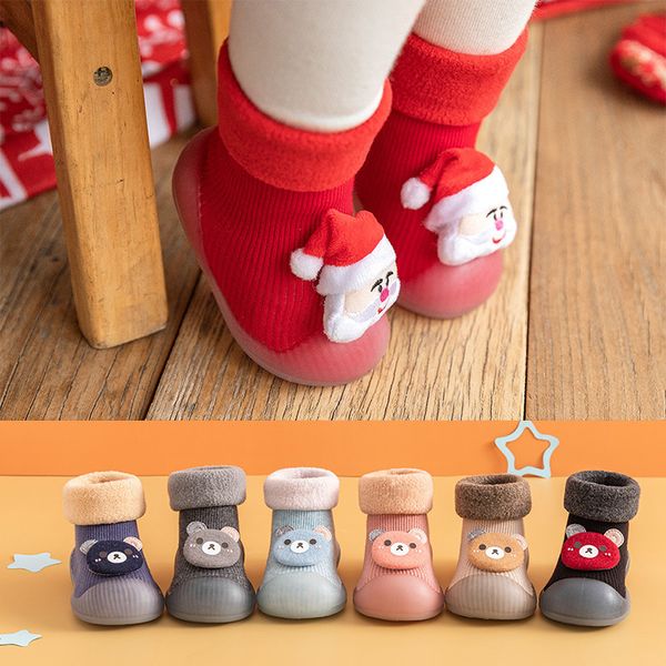 walker baby shoes autumn and winter socks soft cotton warm christmas children's doll middle tube floor total 3
walker baby shoes autumn and winter socks soft cotton warm christmas children's doll middle tube floor total 3