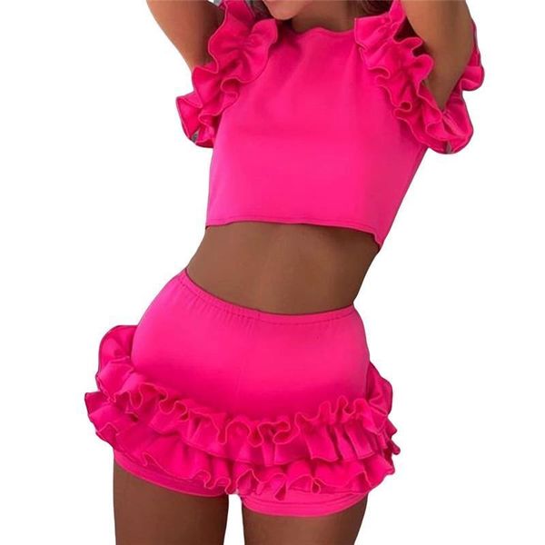 summer women costume suits new solid color sleeveless ruffles wear high waisted bottoms female clothes sets lady clothes, Gray
summer women costume suits new solid color sleeveless ruffles wear high waisted bottoms female clothes sets lady clothes, Gray