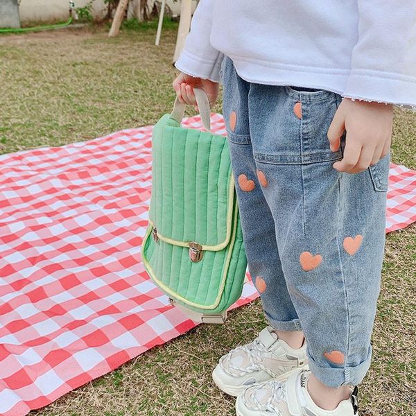trousers 2021 spring and autumn girl's jeans kid's loose comfortable love-hearts for girls, Blue
trousers 2021 spring and autumn girl's jeans kid's loose comfortable love-hearts for girls, Blue