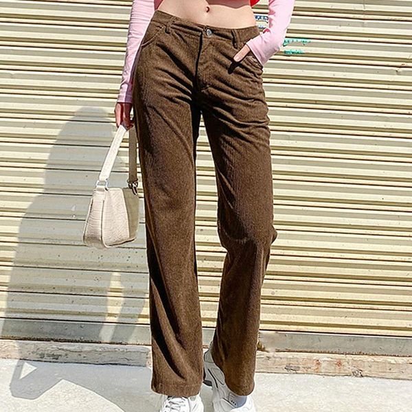 women's pants & capris women casual solid color pocket button long trouser straight corduroy cargo pant streetwear female, Black;white
women's pants & capris women casual solid color pocket button long trouser straight corduroy cargo pant streetwear female, Black;white