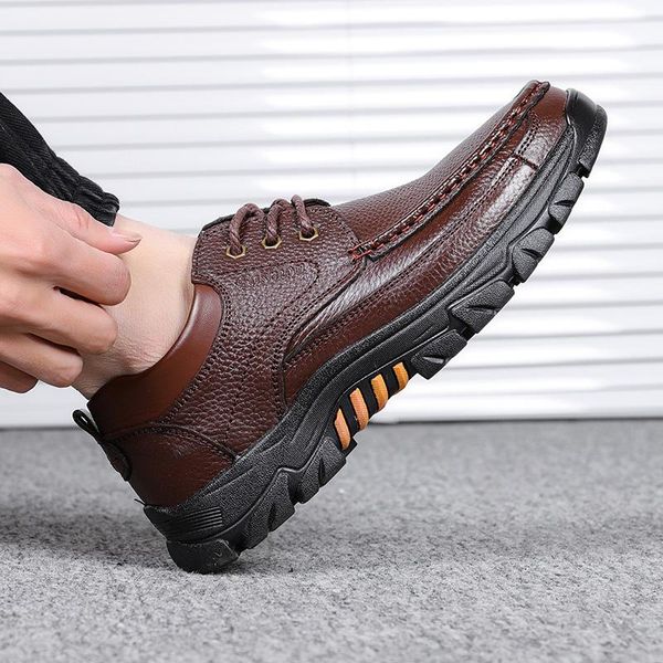 dress shoes 38-44 genuine leather men's business breathable casual fashion office work for daddy gift, Black
dress shoes 38-44 genuine leather men's business breathable casual fashion office work for daddy gift, Black