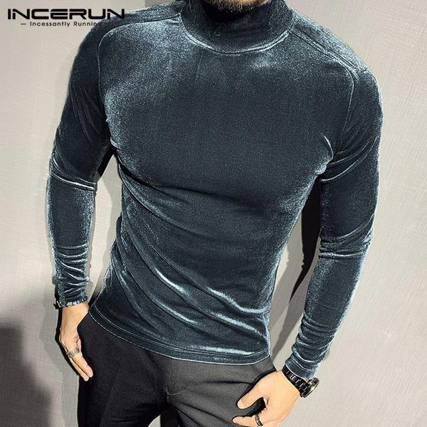 men's t-shirts men t shirt turtleneck fitness long sleeve velour solid camiseta masculina streetwear chic soft casual underwear inceru, White;black
men's t-shirts men t shirt turtleneck fitness long sleeve velour solid camiseta masculina streetwear chic soft casual underwear inceru, White;black