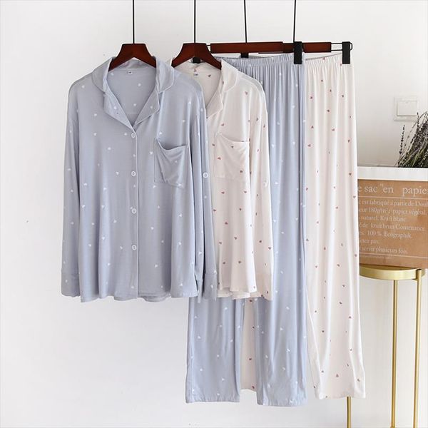 spring and autumn pajamas suit women sleepwear floral 100% modal fresh style female lapel casual home wear, Black;red
spring and autumn pajamas suit women sleepwear floral 100% modal fresh style female lapel casual home wear, Black;red