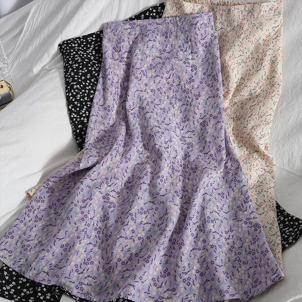 korean summer casual printed midi women skirts beach chiffon vintage sweet floral fashion a line mid calf, Black
korean summer casual printed midi women skirts beach chiffon vintage sweet floral fashion a line mid calf, Black