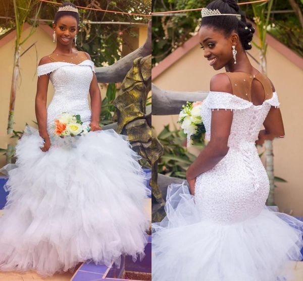 2021 new vintage mermaid wedding sheer jewel neck african bridal gown off shoulder vestido novia robes de mariee nxws, White
2021 new vintage mermaid wedding sheer jewel neck african bridal gown off shoulder vestido novia robes de mariee nxws, White
