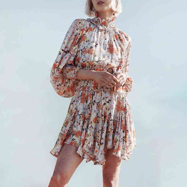 luxury party evening dress casual simple small floral skirt 2021 autumn stand collar lantern sleeve printing and dyeing elegant irregular, Black
luxury party evening dress casual simple small floral skirt 2021 autumn stand collar lantern sleeve printing and dyeing elegant irregular, Black
