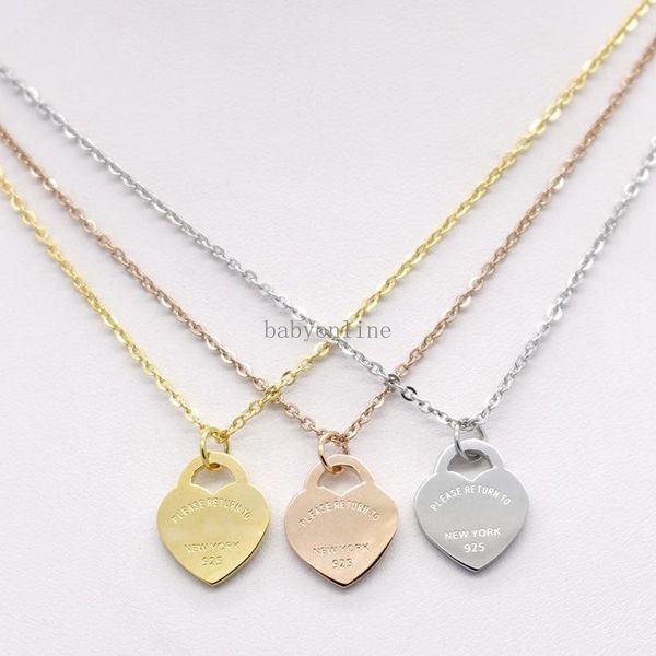 stainless steel heart-shaped necklace designer necklace t necklace short female jewelry 18k gold titanium peach heart pendants, Black
stainless steel heart-shaped necklace designer necklace t necklace short female jewelry 18k gold titanium peach heart pendants, Black