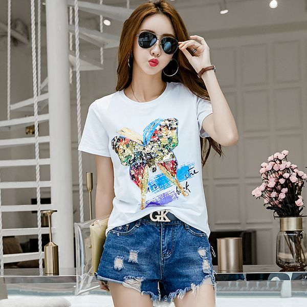 2021 new novo curta-mangas compridas t-shirt das mulheres impresso soltas casual camisa senhora marca de moda em torno do pescoo t shirts ll, White
2021 new novo curta-mangas compridas t-shirt das mulheres impresso soltas casual camisa senhora marca de moda em torno do pescoo t shirts ll, White