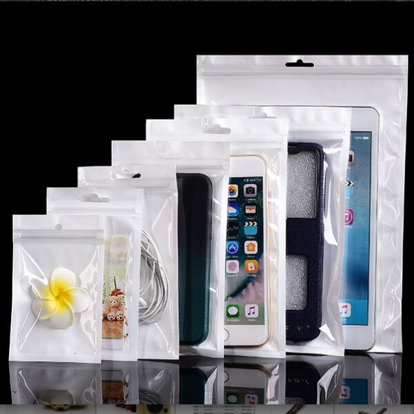 white/clear self seal zipper resealable plastic retail packaging opp poly bag w/ hang hole many sizes available
white/clear self seal zipper resealable plastic retail packaging opp poly bag w/ hang hole many sizes available