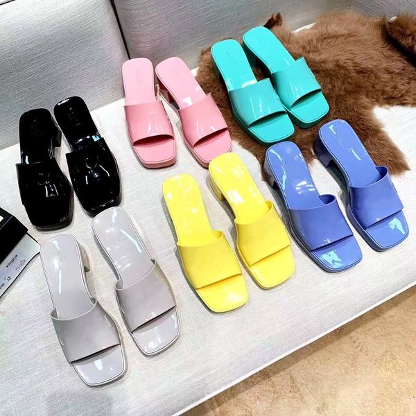 new italy brand stitches jelly colors slipper women tpu high heels sliders non-slip sandals low heel slippers luxurys designers shoes, Black
new italy brand stitches jelly colors slipper women tpu high heels sliders non-slip sandals low heel slippers luxurys designers shoes, Black
