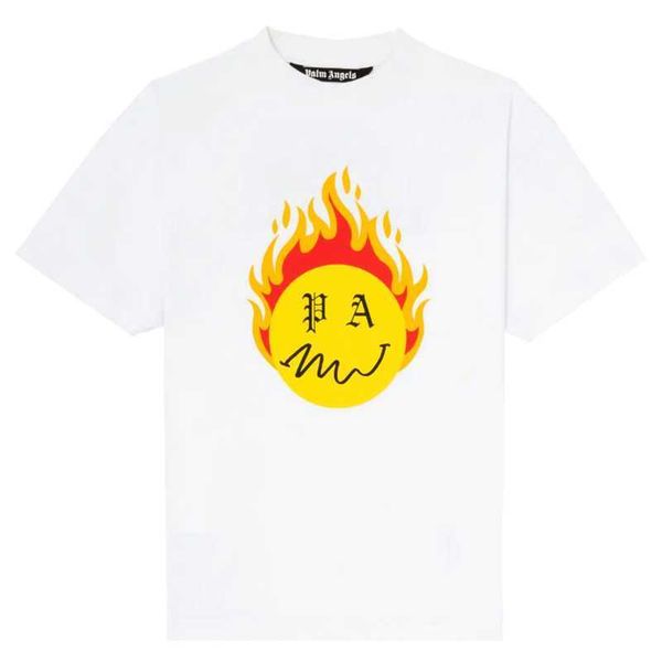burning pa/lm head tee 20fw flame smile print short sleeve t-shirt for men and women t3b5, White;black
burning pa/lm head tee 20fw flame smile print short sleeve t-shirt for men and women t3b5, White;black