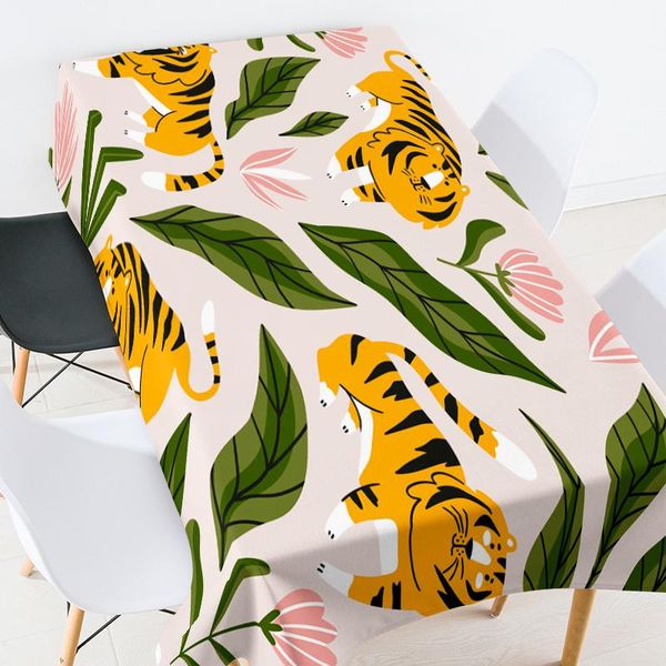 table cloth cartoon tiger animal waterproof dustproof tableclothes party clothe plant leaves tables cover insect bird mats
table cloth cartoon tiger animal waterproof dustproof tableclothes party clothe plant leaves tables cover insect bird mats